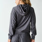 COURTSIDE LOUNGE HOODIE - GRAPHITE