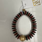 CHLOE BRACELET - GARNET/BLACK