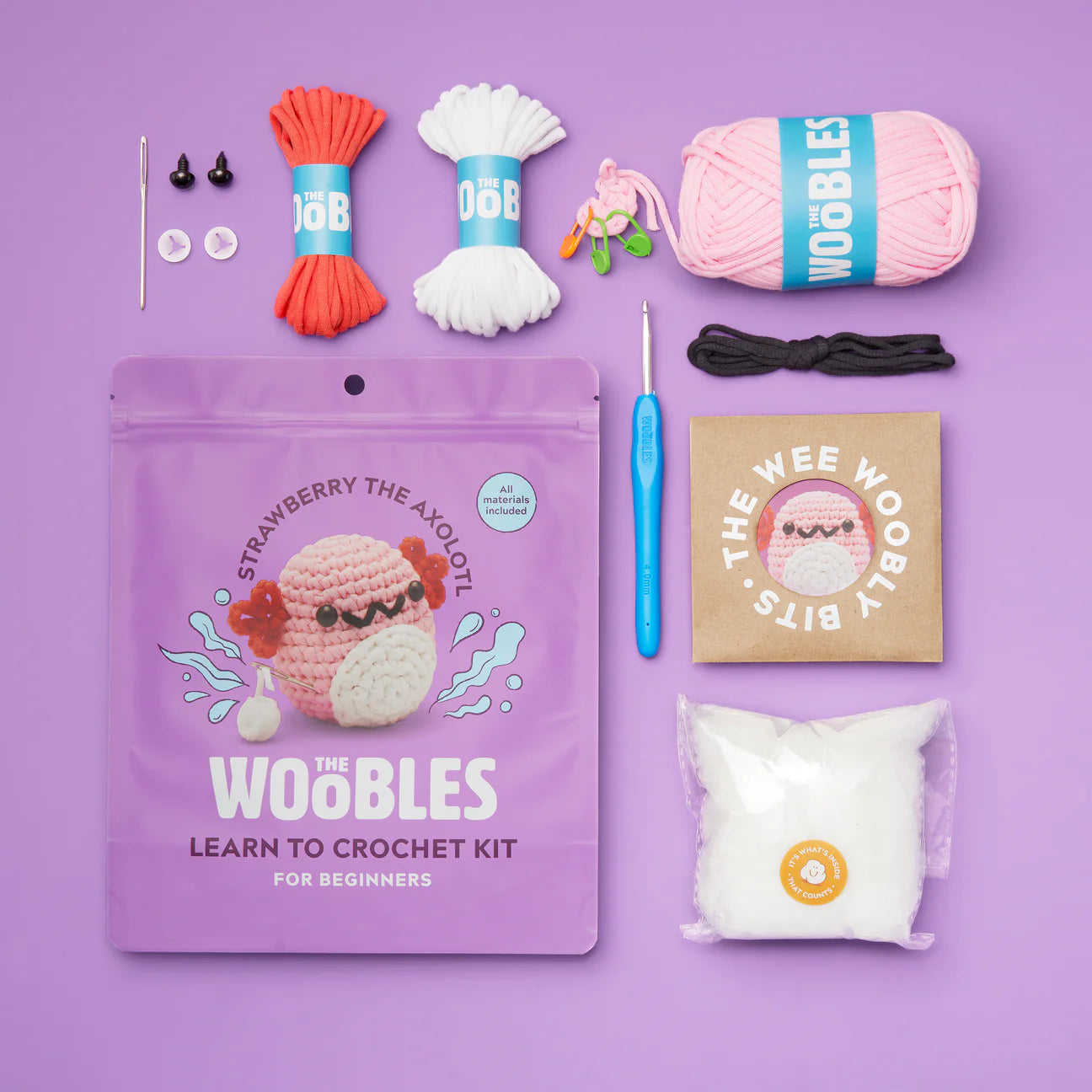 WOOBLES CROTCHET KITS - ASSORTED