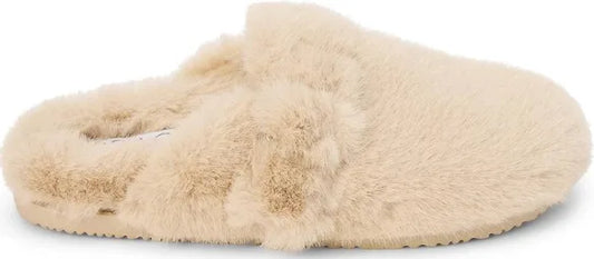 PORTLAND  SLIP ON CLOG FAUX FUR - NATURAL