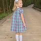PAIGE PLEAT DRESS - GREEN CHRISTMAS PLAID