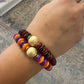 CHLOE BRACELET - GARNET/BLACK