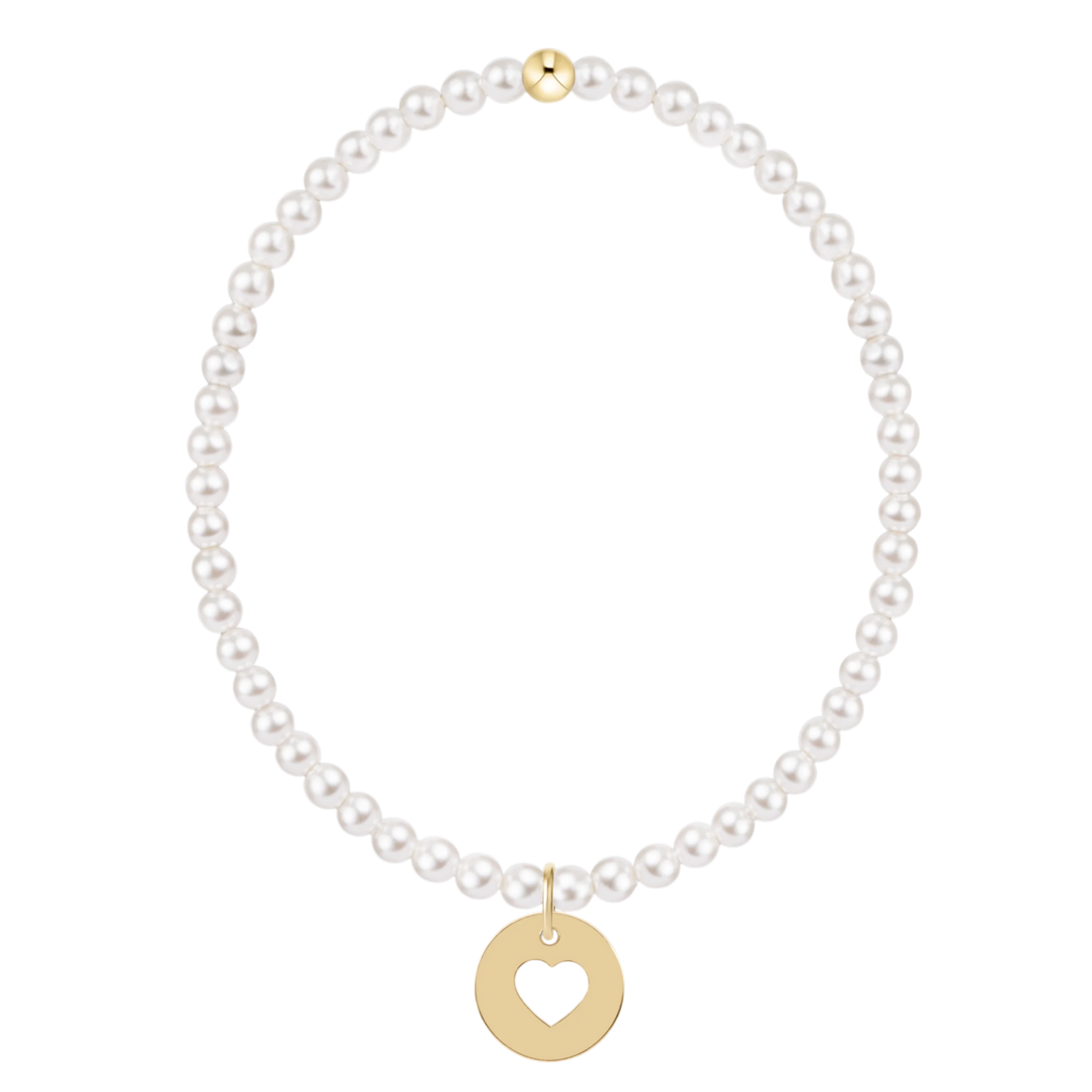 EGIRL CLASSIC PEARL 3MM BRACELET - LOVE DISC