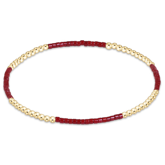 GAMEDAY HOPE BLISSFUL BRACELET - MAROON