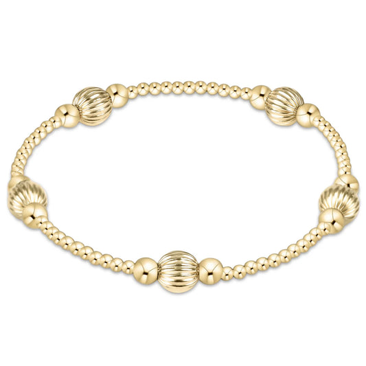 PURPOSE DIGNITY 6MM BEAD BRACELET - GOLD
