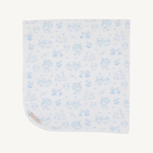 BABY BUGGY BLANKET - SIR PROPER SWEET ARRIVAL BEALE STREET BLUE