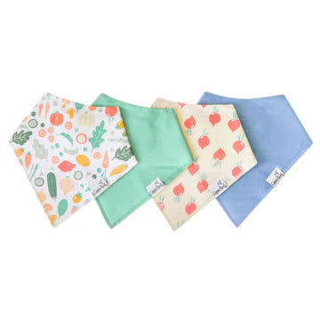 BANDANA BIB SETS - 4PK MORE OPTIONS AVAIL.