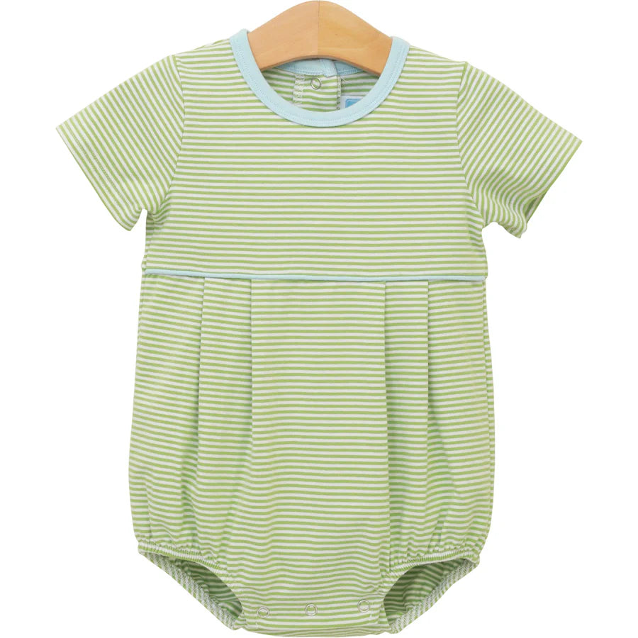 BENTLEY BUBBLE - GREEN STRIPE /LIGHT BLUE