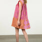 MULTI PRINT DRESS - PINK