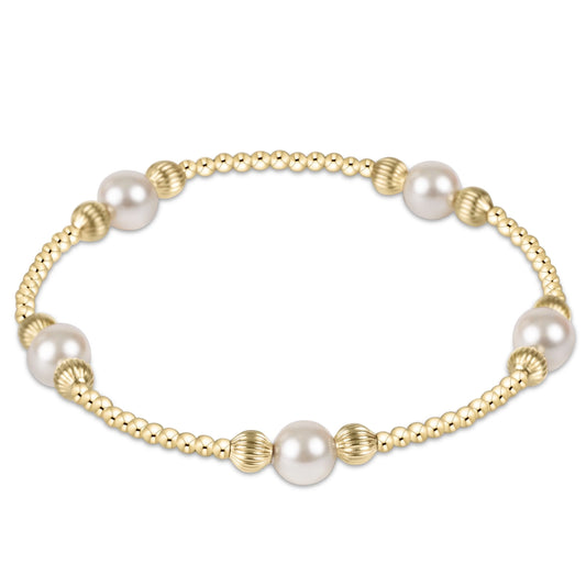 PURPOSE PEARL 6MM BEAD BRACELET - DIGNITY