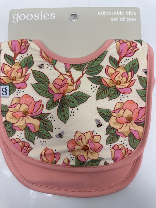 BIB SET OF 2 MAGNOLIAS/TAN WAVY PLAID