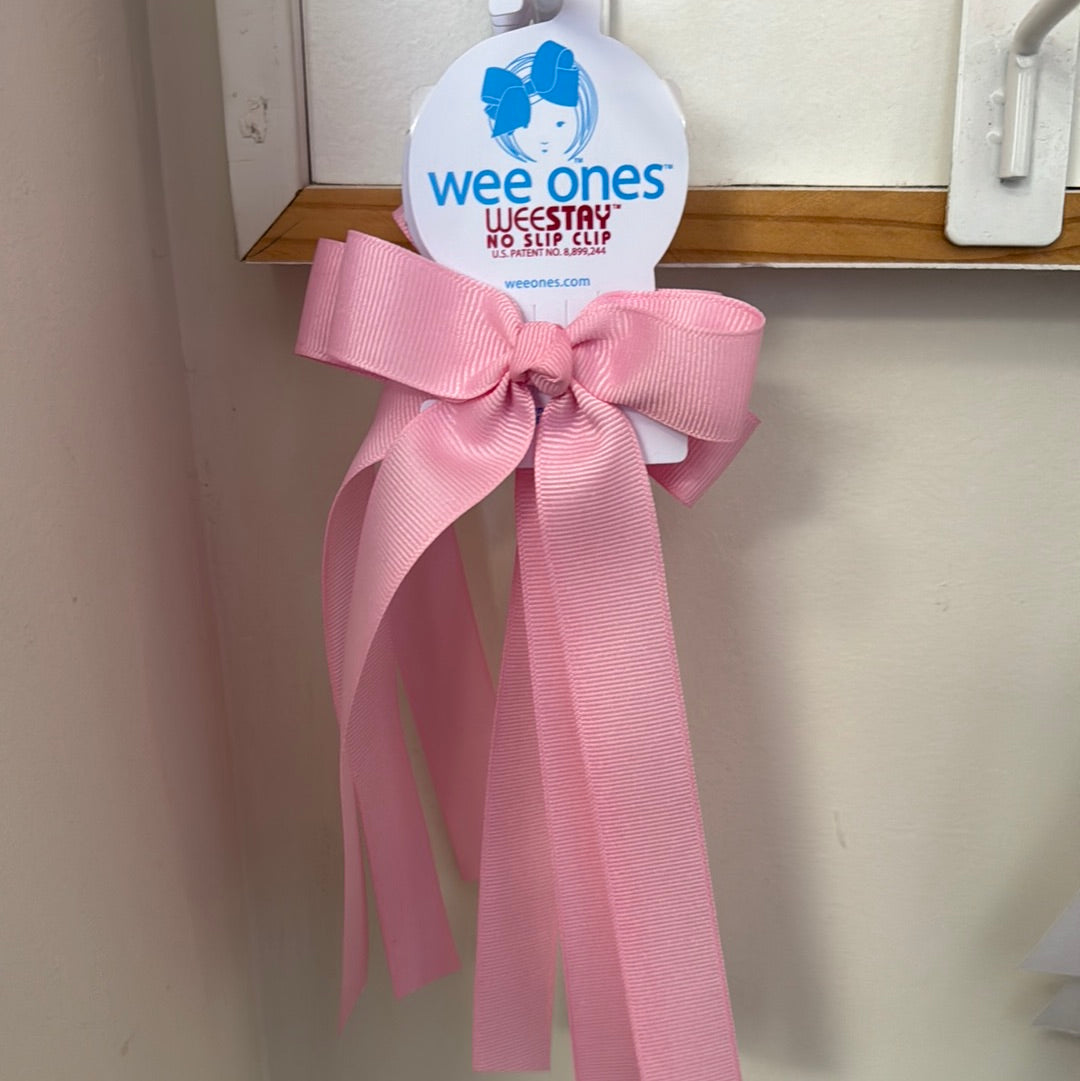 PEARL PINK BOWTIE STREAMER TAIL - ASSORTED SIZES