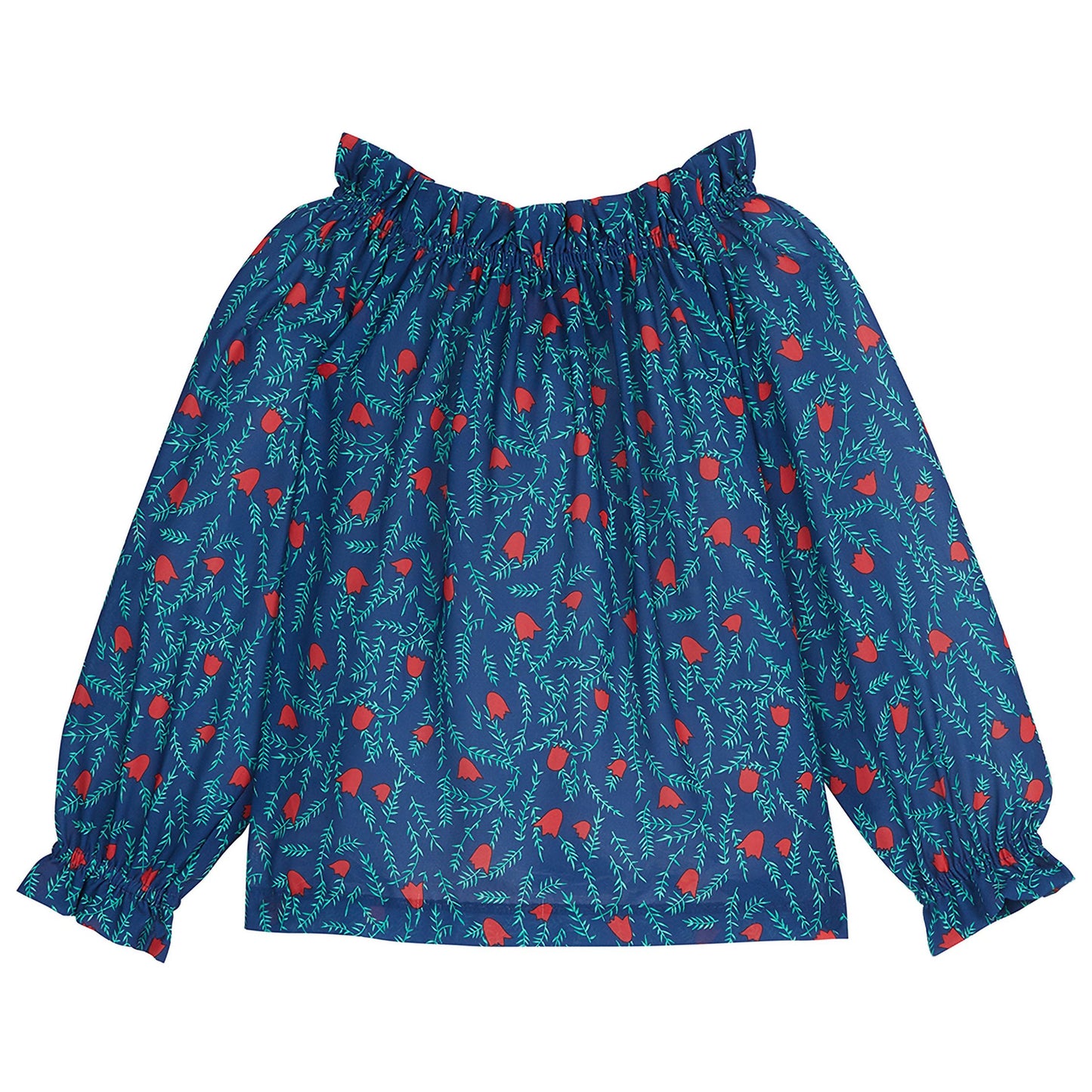 TORY TOP - NAVY HOLLY
