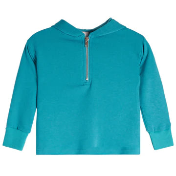 GIRLS HAL ZIP HOODIE - JADE