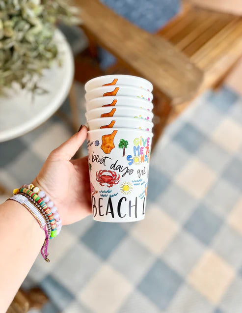 BEACH LIFE REUSEABLE CUPS