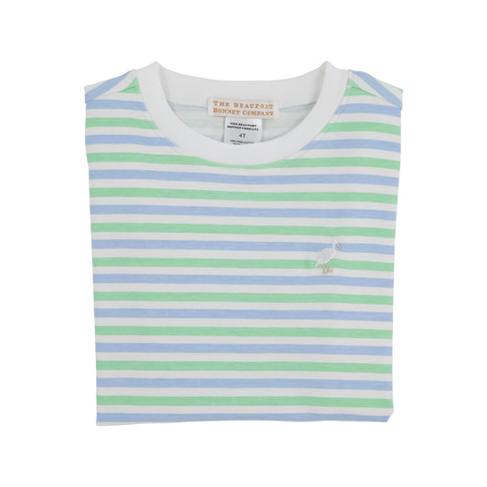 CARTER CREWNECK - KENNEDY CRUISE STRIPE/BEALE ST BLUE