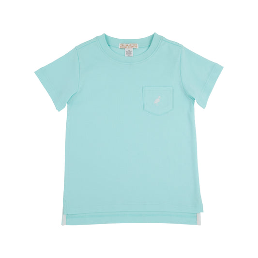 CARTER CREWNECK - EDISTO EGG BLUE/WORTH WHITE