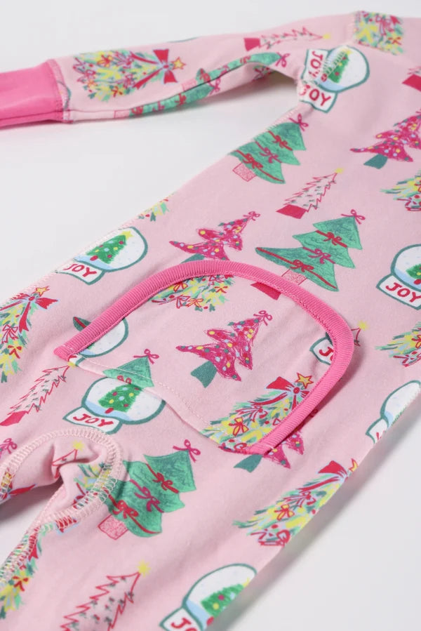 FALLON FOOTIE PAJAMAS - CHRISTMAS COLORING CONTEST/WINTER PARK PINK