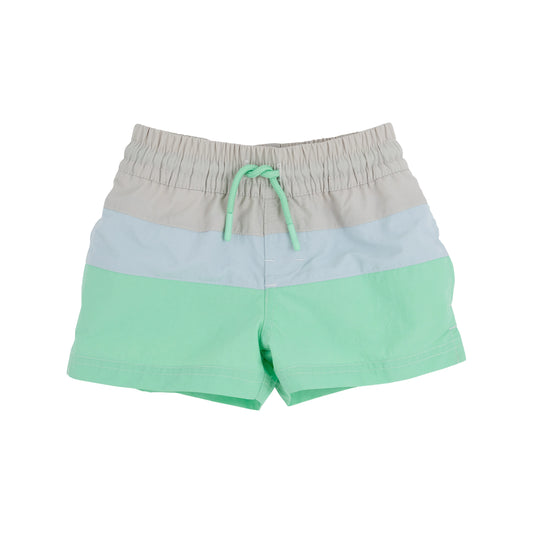 COUNTRY CLUB COLORBLOCK TRUNK - SANDY SPRINGS/BUCKHEAD BLUE/GRACE BAY GREEN