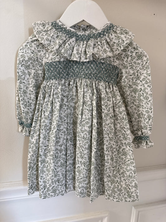 HEIRLOOM FLORAL DRESS - GREEN