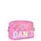 I LOVE DANCE QUILTED POUCH - PINK