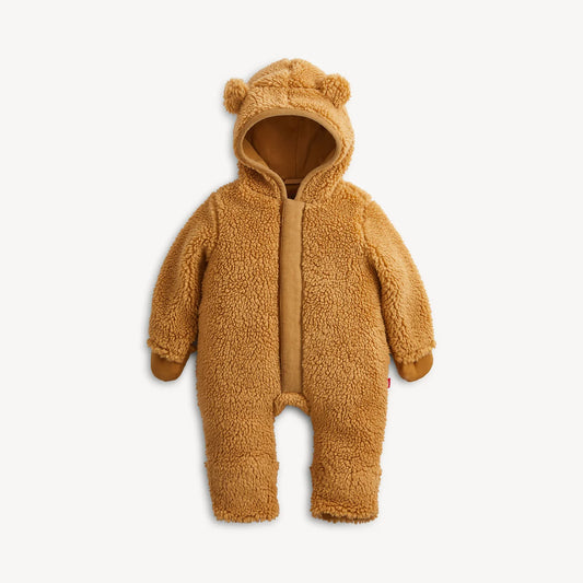 BROWN SHERPA BABY BEAR MAGNETIC PRAM - BROWN