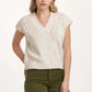 CROCHET DETAIL SWEATER - IVORY