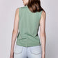 ROUND NECK SLEEVELESS TANK - ICEBERG GREEN