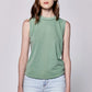 ROUND NECK SLEEVELESS TANK - ICEBERG GREEN