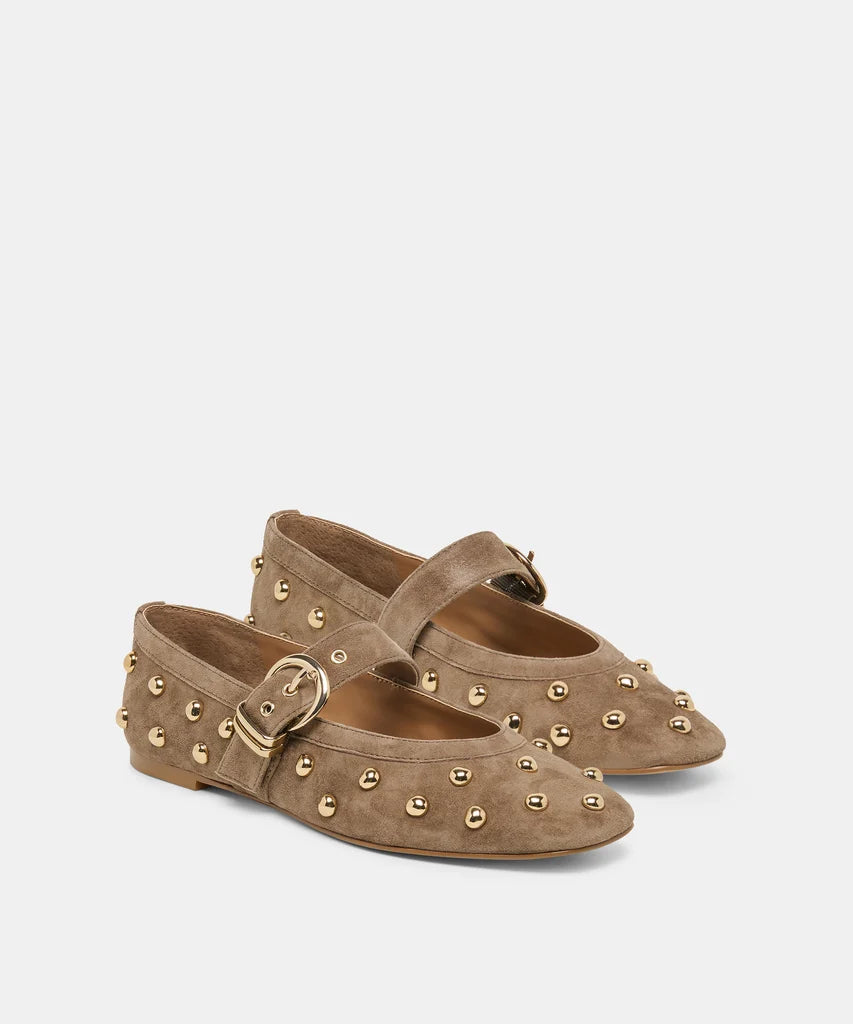 MIKEL STUD - OLIVE SUEDE