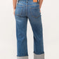HOLLY SUPER HIGH RISE CUFFED STRAIGHT JEANS - PROVANCE