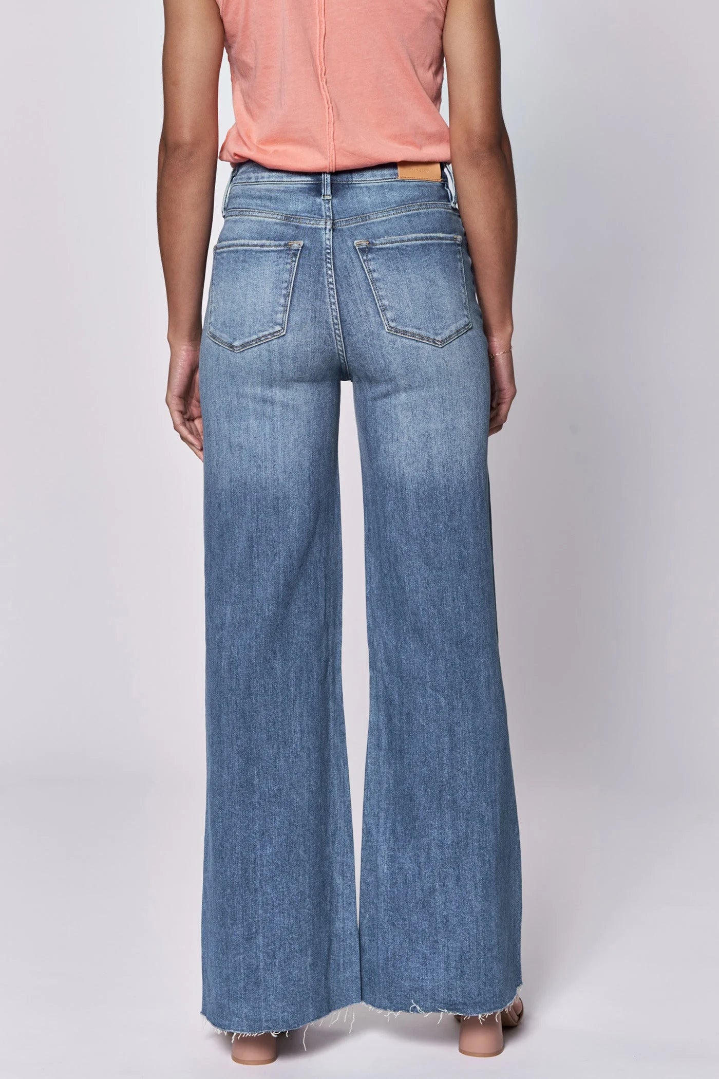 HIGH RISE FULL INSEAM CUT OFF HEM JEANS - NATAL