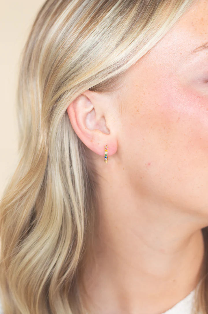 STELLA HUGGIE EARRINGS - GOLD