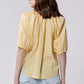 COSTA V NECK TOP - PALE BANANA