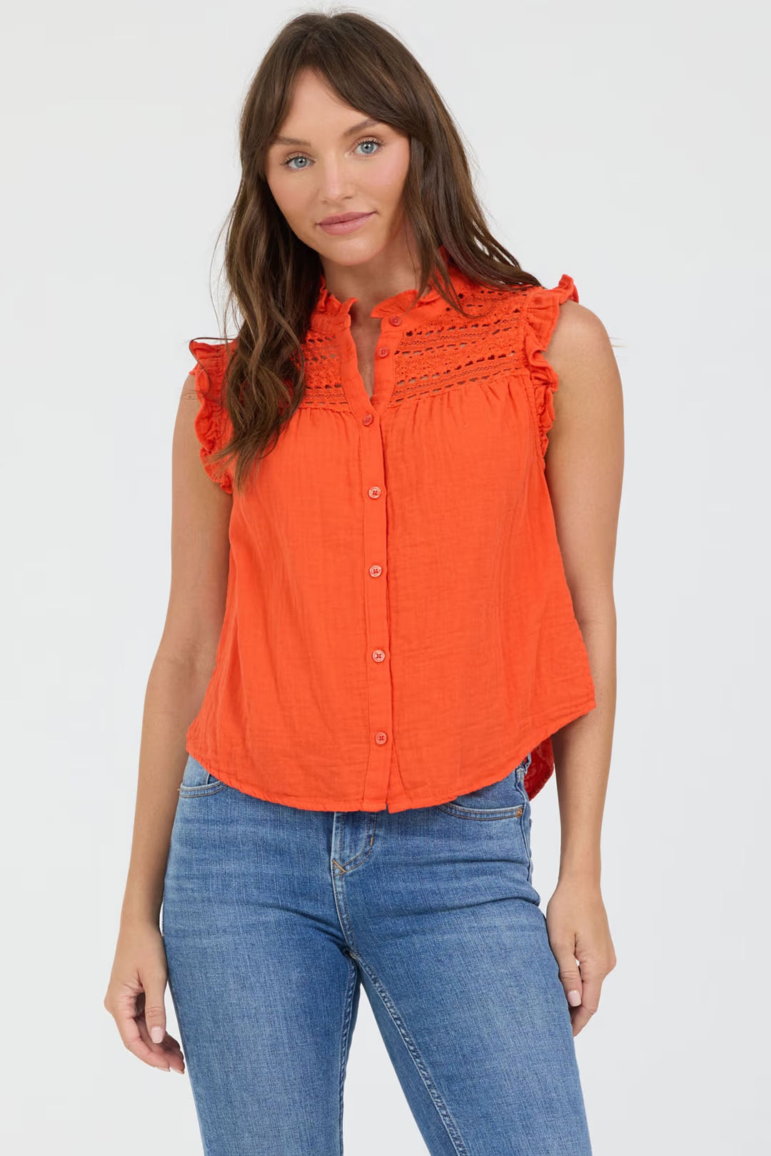 JANECA TOP - GRENADINE
