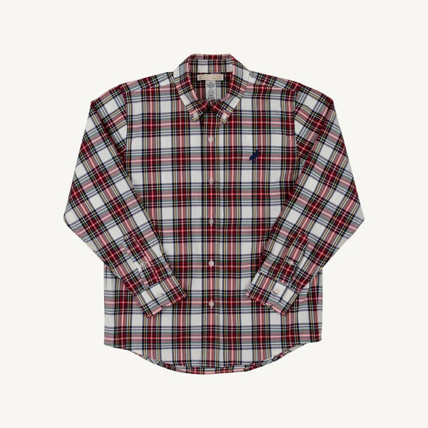DEAN'S LIST DRESS SHIRT - PARIS PIKE PLAID/ NANTUKET NAVY