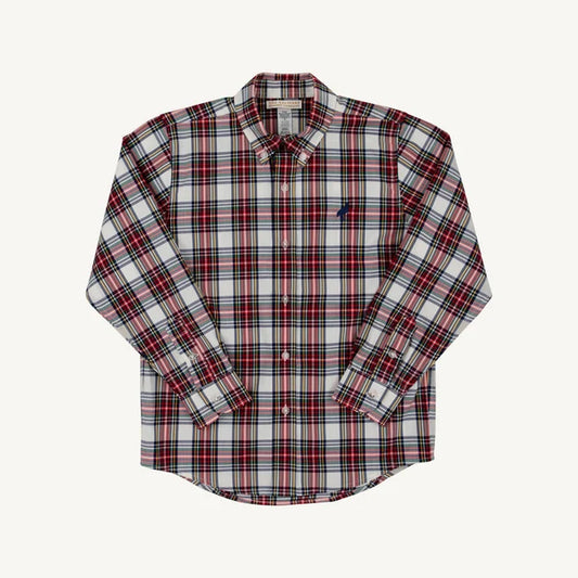 DEAN'S LIST DRESS SHIRT - PARIS PIKE PLAID/ NANTUKET NAVY