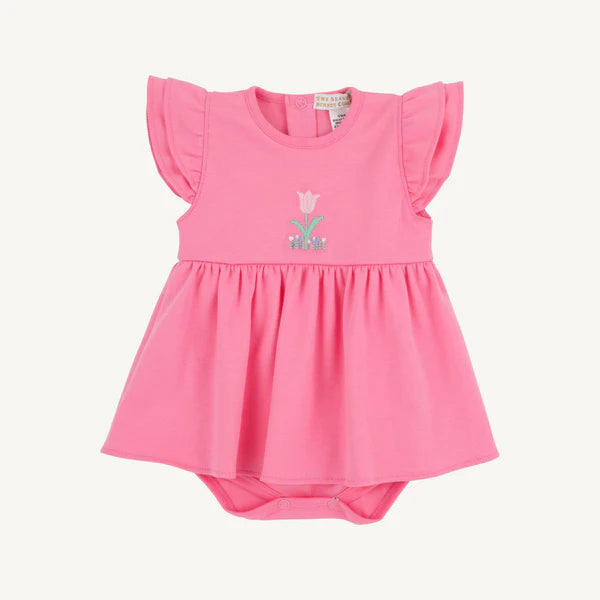 DAISY DIAPER COVER DRESS - ROMANY ROSE /FLOWER