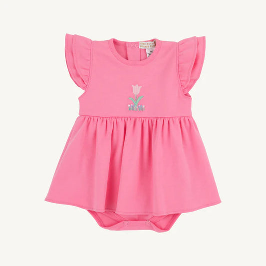 DAISY DIAPER COVER DRESS - ROMANY ROSE /FLOWER