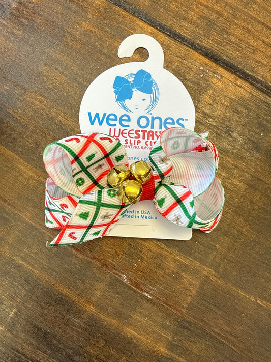 HOLIDAY MINI CHRISTMAS BOW W/BELLS