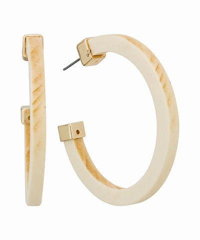 COLORED WOOD HOOPS - ASSORTED