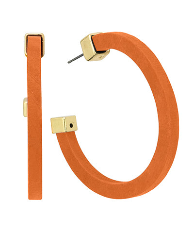 COLORED WOOD HOOPS - ASSORTED