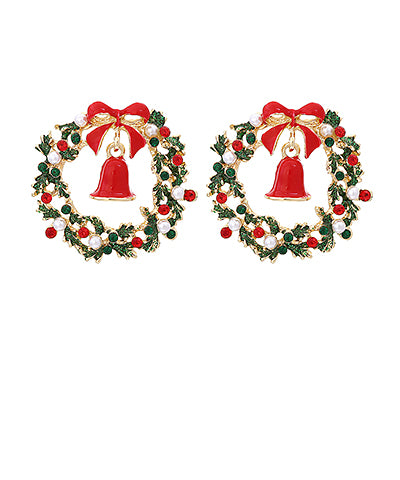 HOLIDAY WREATH EARRINGS