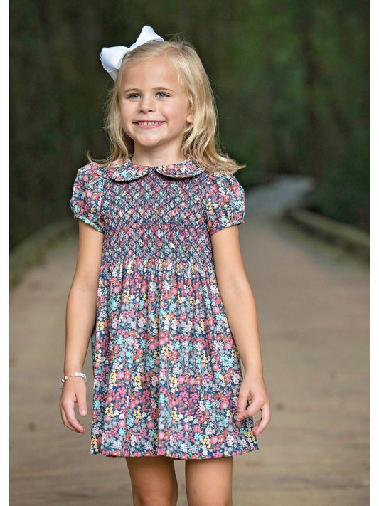 EVERLY SMOCKED DRESS - FLORAL