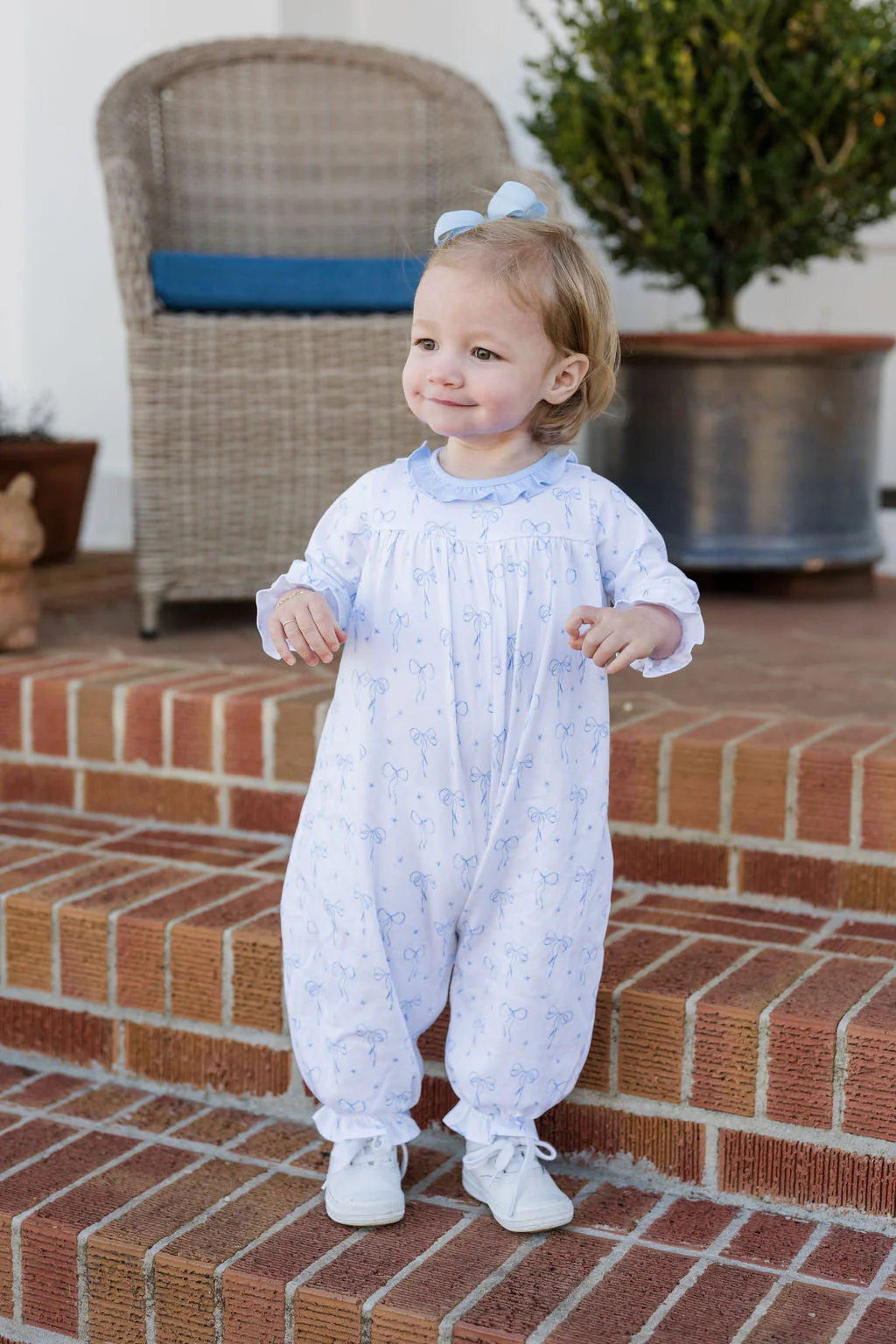 LILA LONG BUBBLE - BLUE BOWS