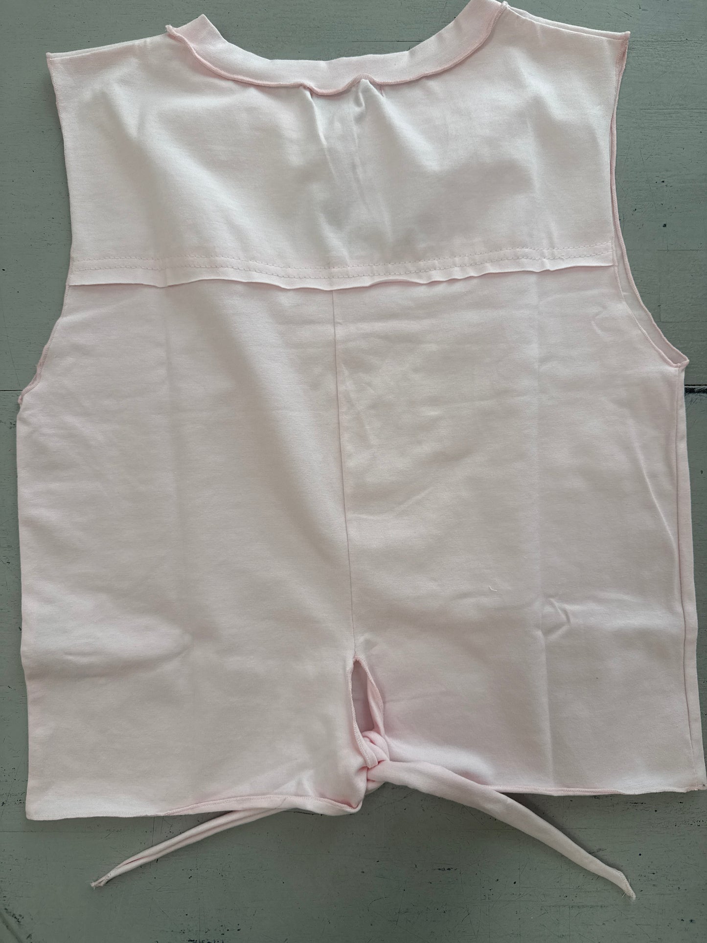 BACK TIE TOP - PINK BLUSH
