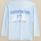 LS BLUE SAILS PERFORMANCE TEE - DEWDROP BLUE