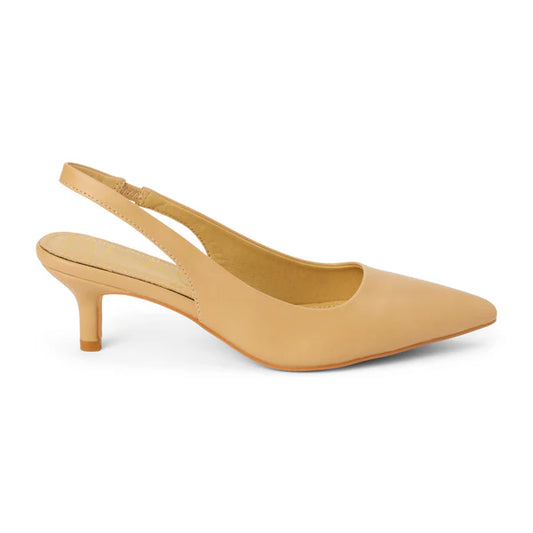 GRAZIA SLINGBACK HEEL - NATURAL