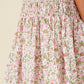 DITSY FLORAL ELASTIC DETAILED SKIRT - PINK