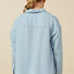 CHEST POCKET TENCEL POLO SHIRT - LIGHT DENIM